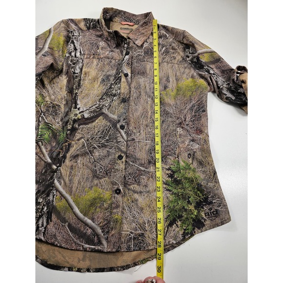 Women Magellan camo packable Vented roll tab sleeve hunting top XL - Picture 9 of 9